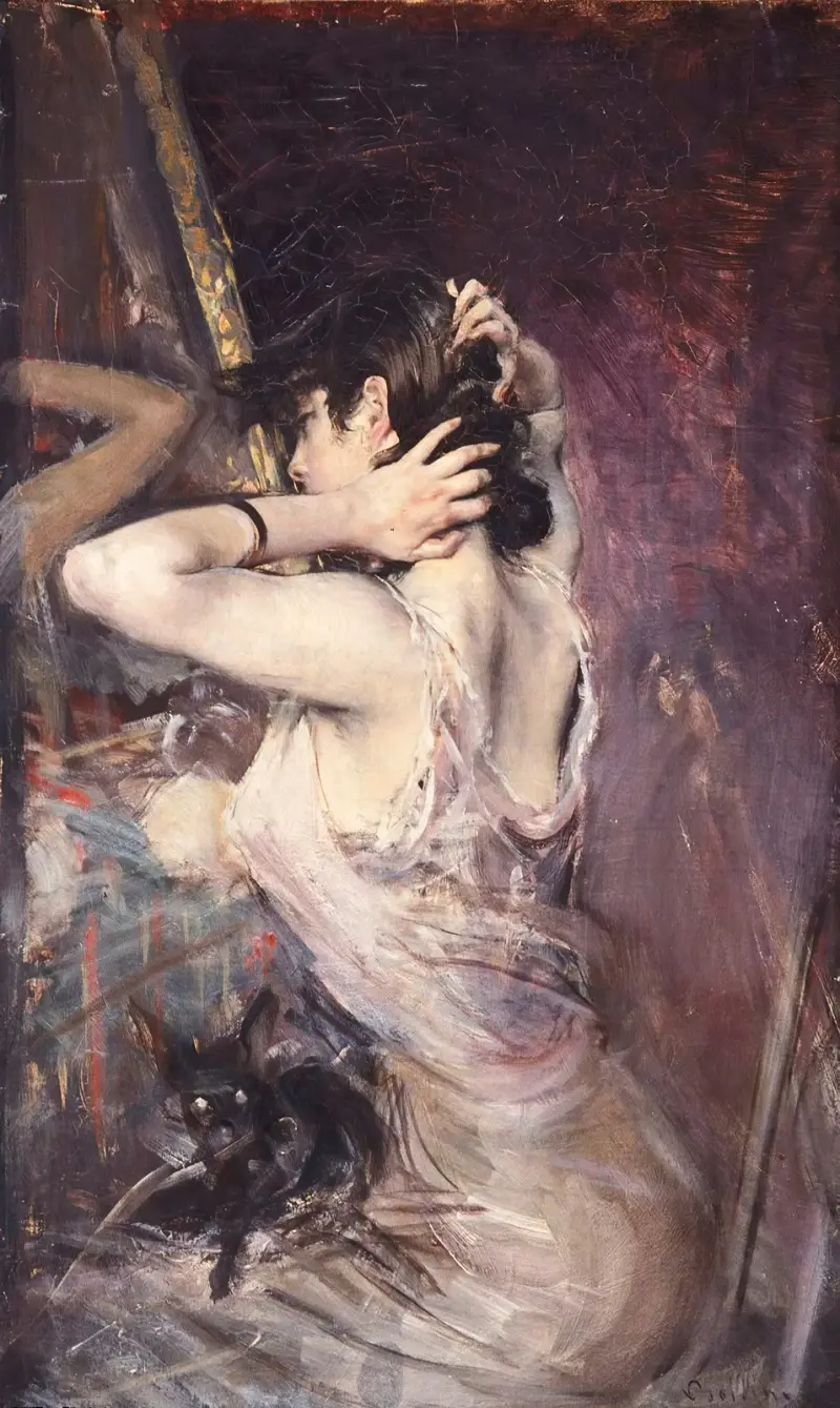 La Toilette av Giovanni Boldini
