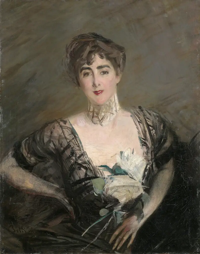 Portrait der Josefina Alvear de Errazuriz av Giovanni Boldini