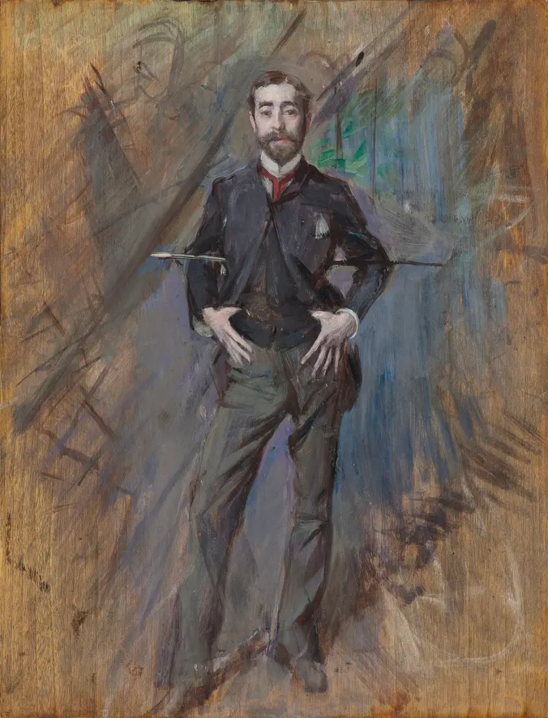 Porträtt av John Singer Sargent av Giovanni Boldini