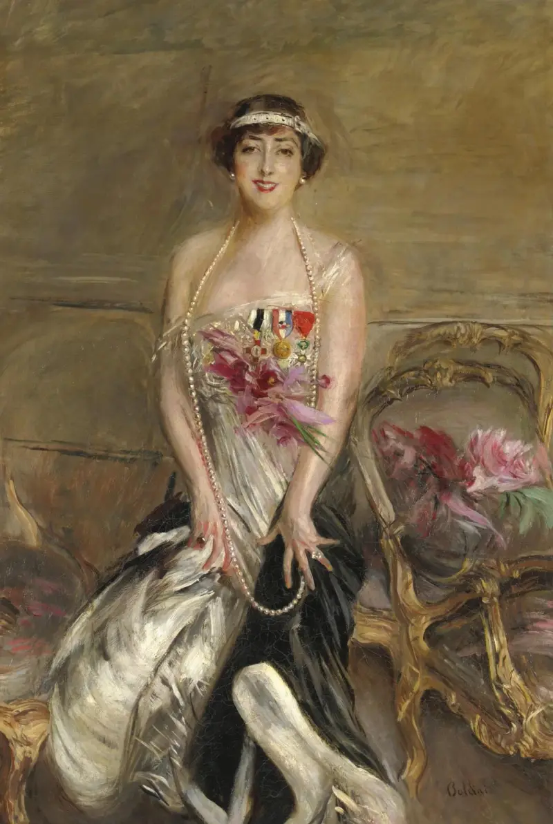 Porträtt av Lady Michelham av Giovanni Boldini