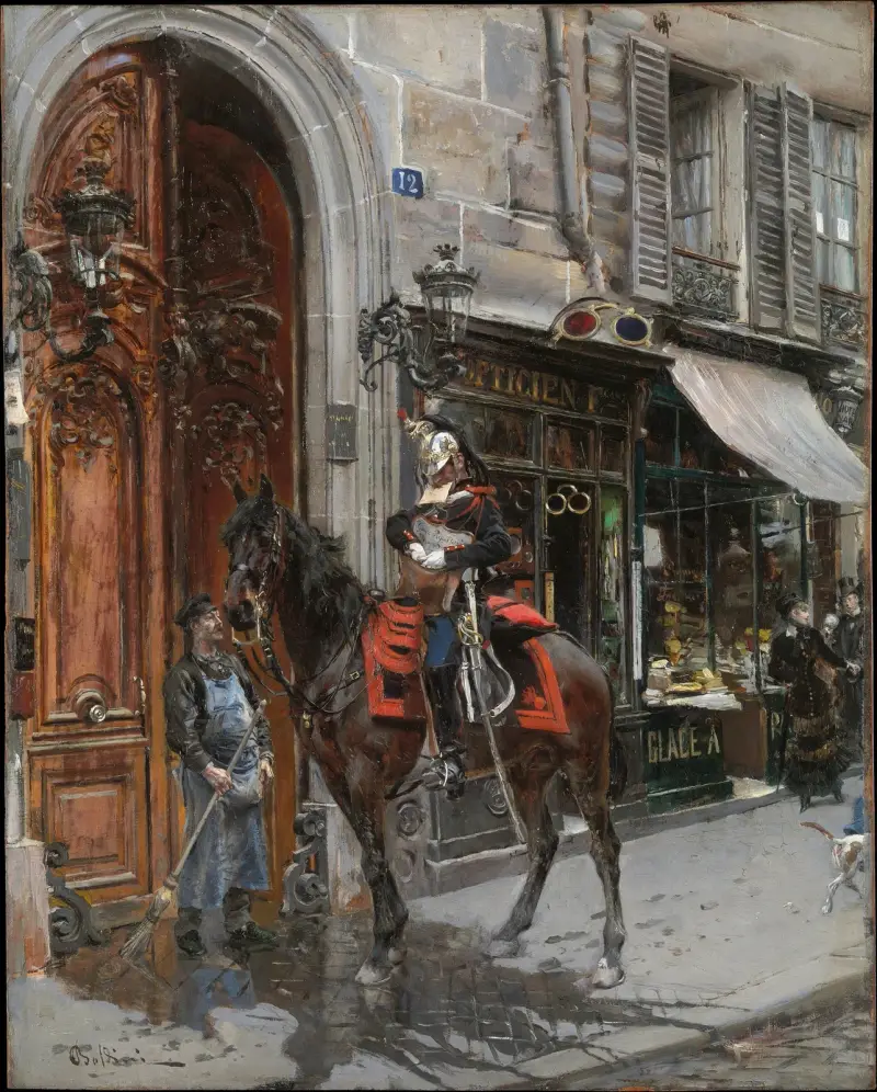 The Dispatch-Bearer av Giovanni Boldini