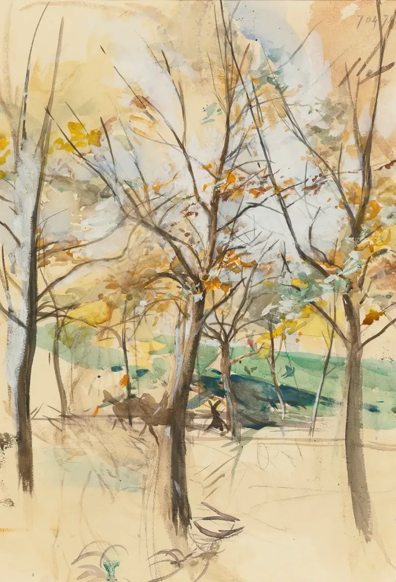 Träd i Bois de Boulogne av Giovanni Boldini