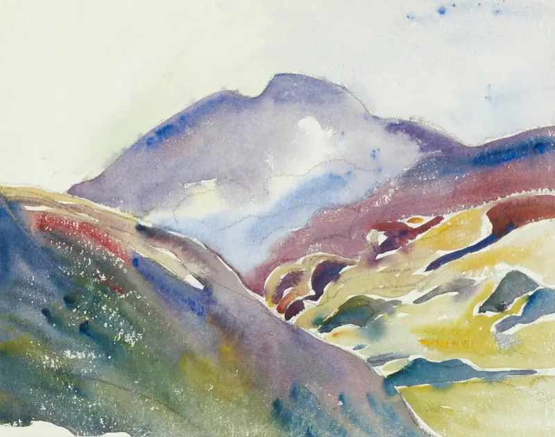 Alpenlandschaft (Oberengadin) von Giovanni Giacometti