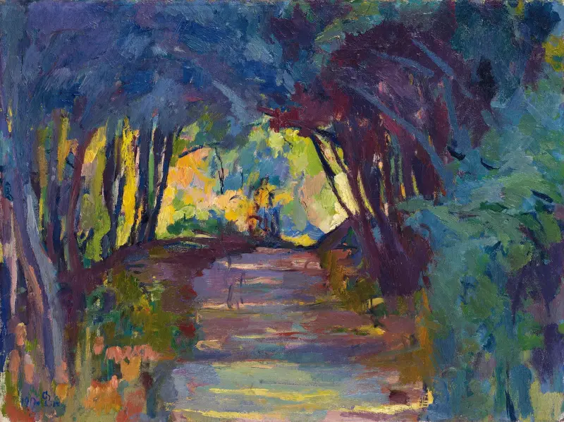 Waldweg, 1917 – Nr. 1 von Giovanni Giacometti