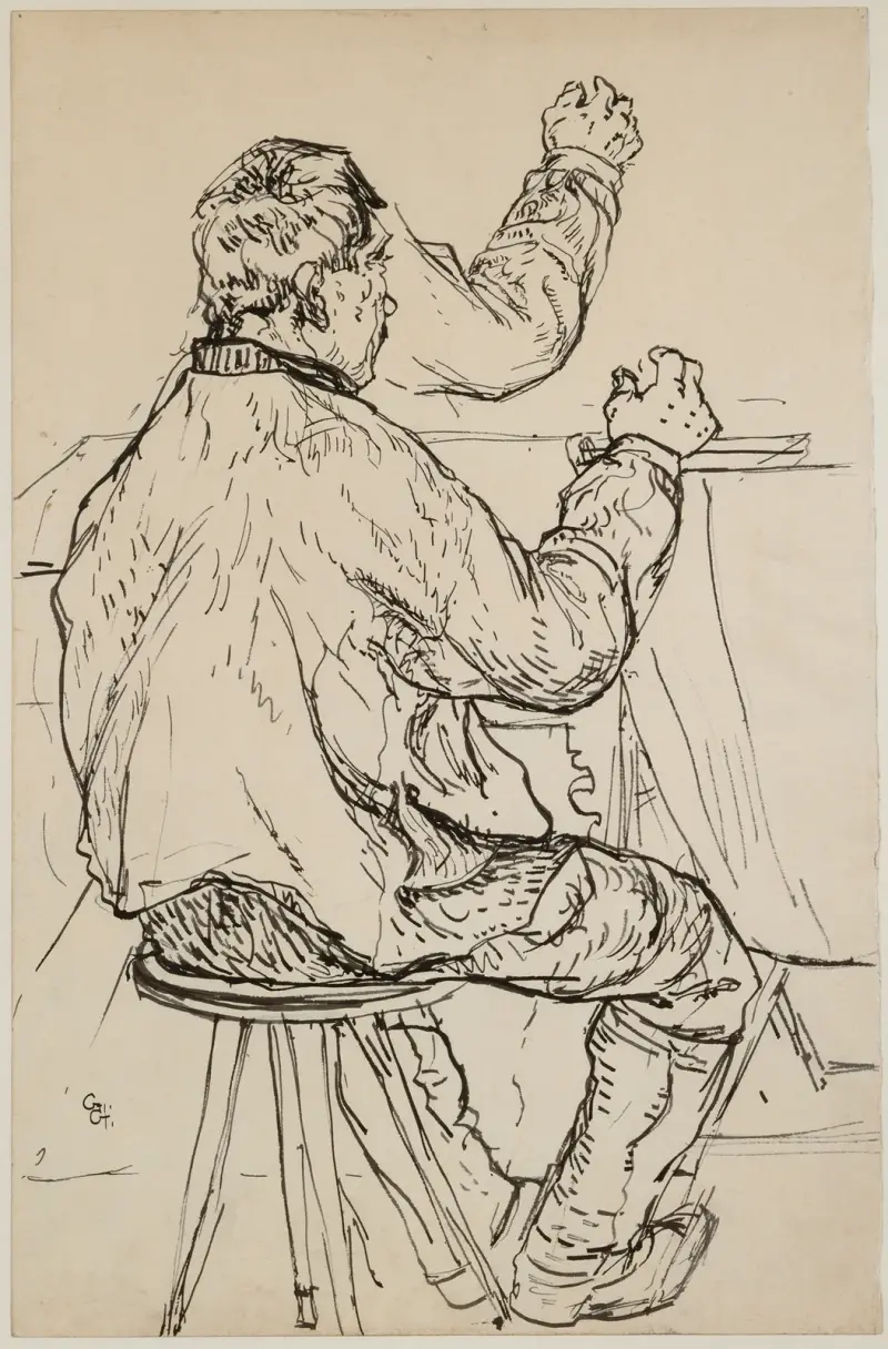 Giovanin de Vöja, zwei Studien zu ‘Emmaus’ av Giovanni Giacometti