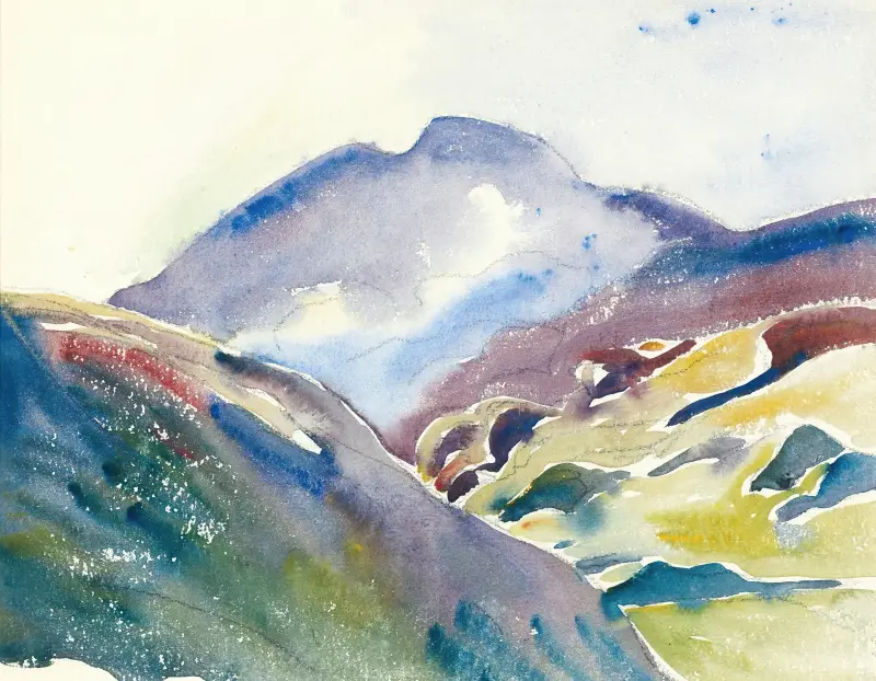 Hohe Berglandschaft (Oberengadin) von Giovanni Giacometti