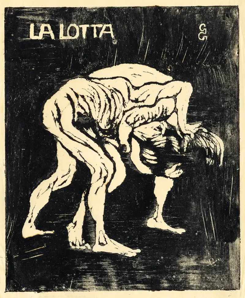 La Lotta I. – Ringende Knaben. – Diego och Alberto av Giovanni Giacometti