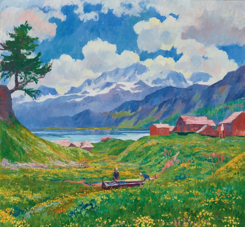 Jarní krajina, Giovanni Giacometti