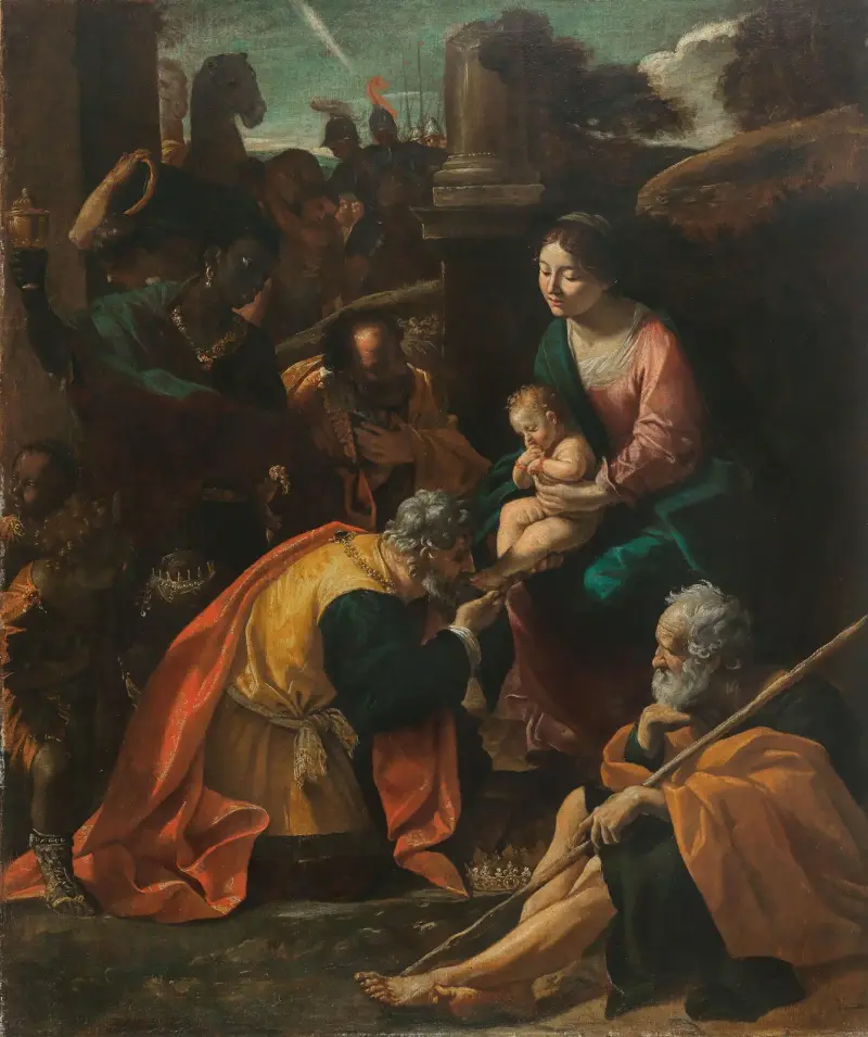 The Adoration of the Magi av Giovanni Lanfranco