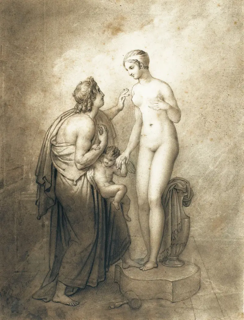 Pygmalion And Galatea av Anne Louis Girodet-Trioson