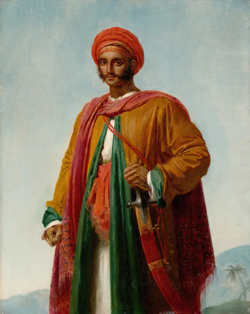 Study for ‘Portrait of an Indian’ av Anne Louis Girodet-Trioson