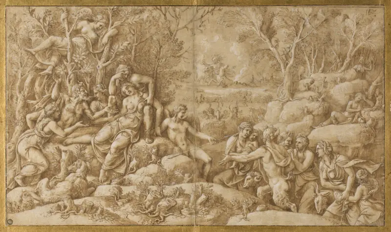 Kephalos trauert um Prokris von Giulio Romano