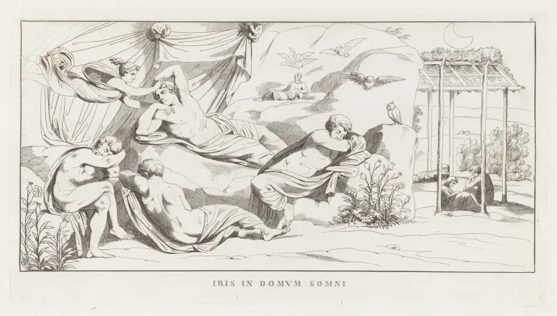 Iris in Domum Somni av Giulio Romano