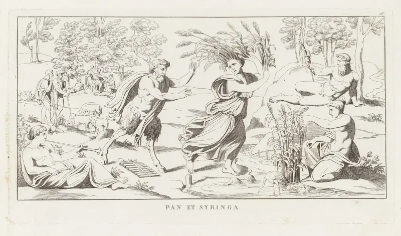Pan a Syrinx, Giulio Romano