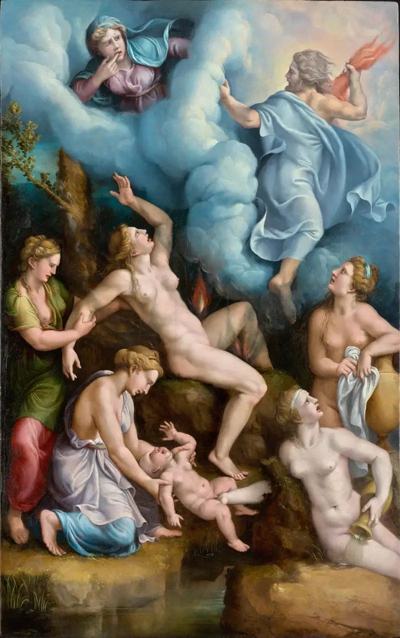 The Birth of Bacchus av Giulio Romano