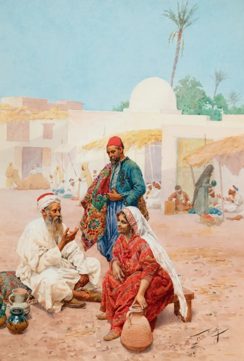 Marknadsplatsen av Giulio Rosati