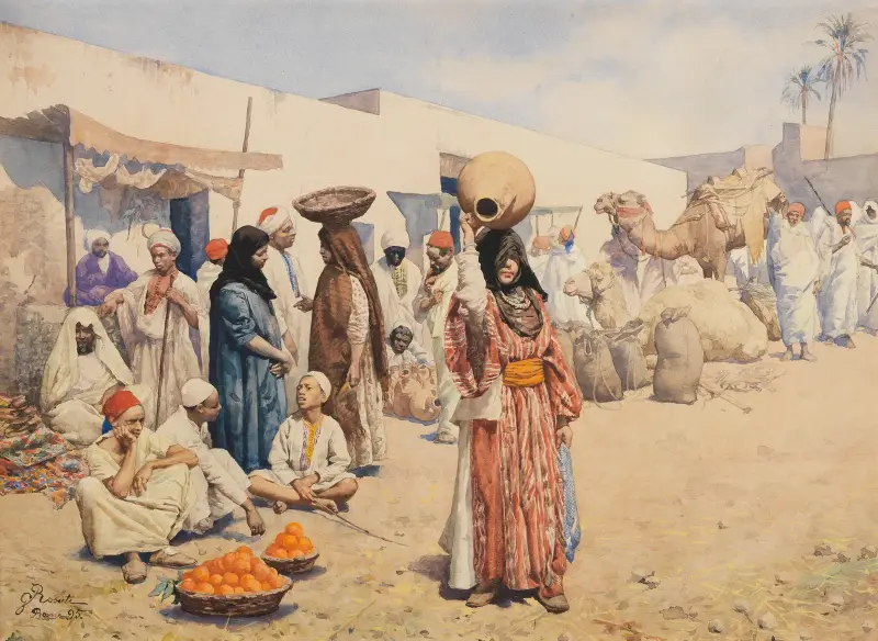 Die Orangenverkäufer von Giulio Rosati