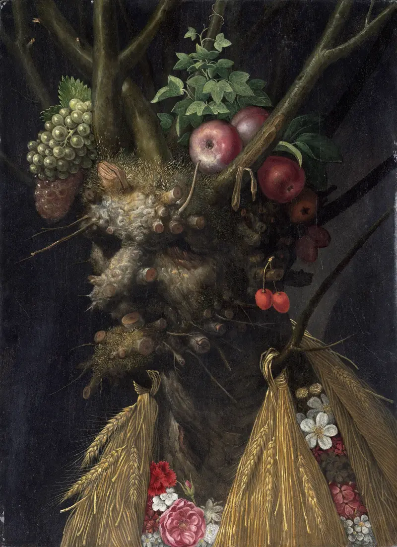 Vier Jahreszeiten in einem Kopf von Giuseppe Arcimboldo