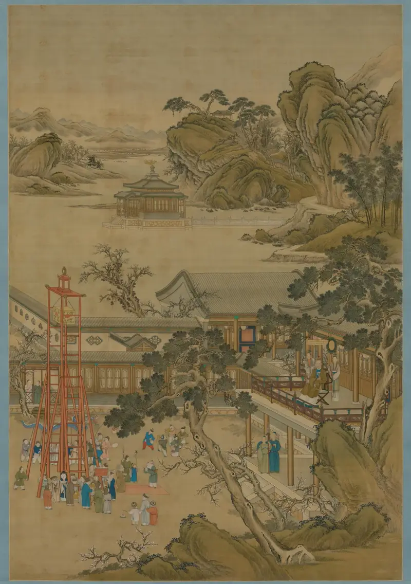 Emperor Qianlong’s Lantern Festival av Giuseppe Castiglione
