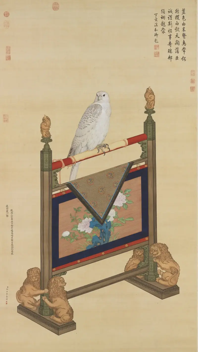 White Falcon av Giuseppe Castiglione