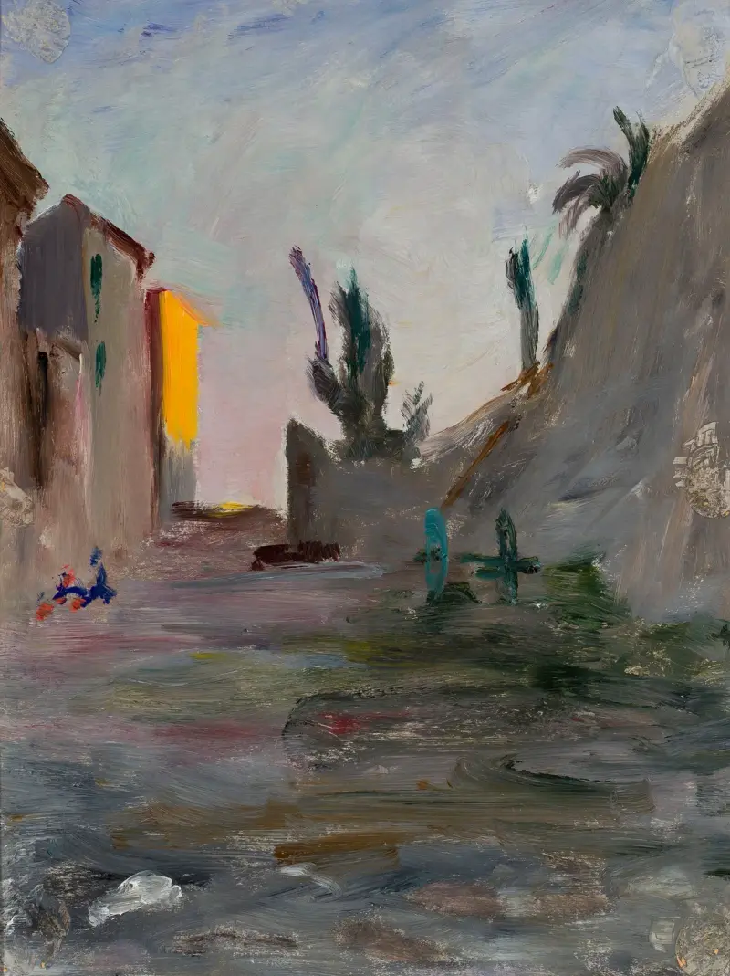Kväll i Bordighera. Från resan till Italien av Jan Ciągliński