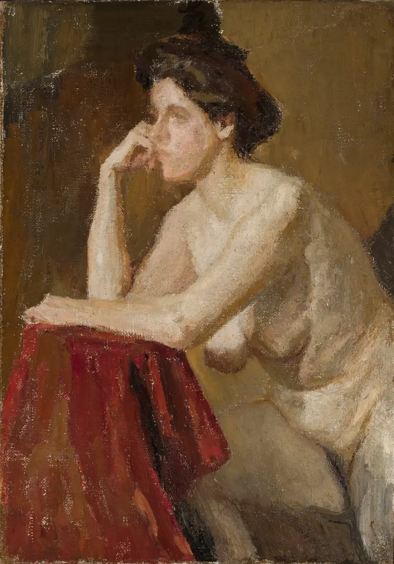 Female model, study von Jan Ciągliński