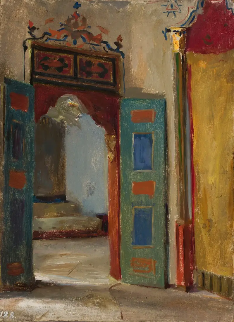 Interieur des Khanpalastes in Bachtschissarai. Von der Reise auf die Krim von Jan Ciągliński