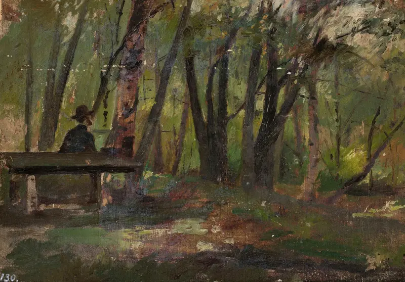 Petersburg – park på Petrovskijön av Jan Ciągliński