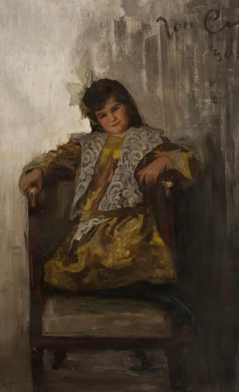 Portret dziewczynki, córki pani Sachar, Jan Ciągliński