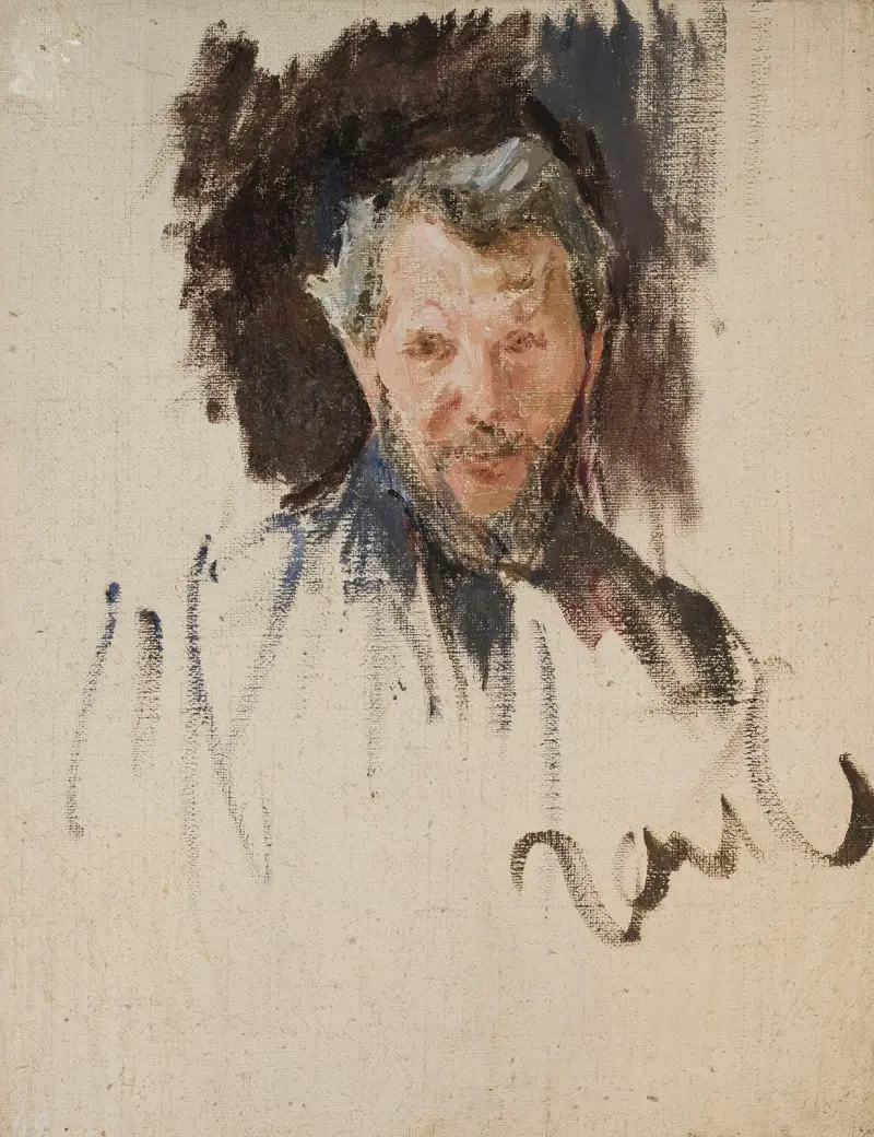 Porträtt av Szymanowski, skulptör av Jan Ciągliński