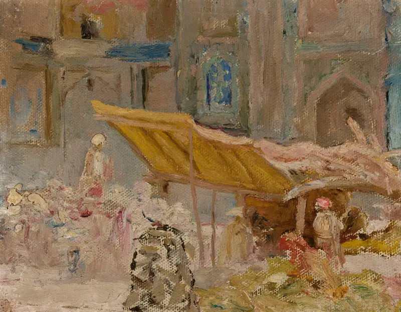 Samarkand – fruktmarknad. Från resan till Turkestan av Jan Ciągliński