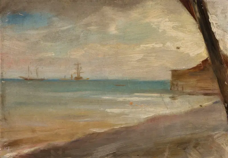 Sea in Yalta. From the journey to Crimea av Jan Ciągliński