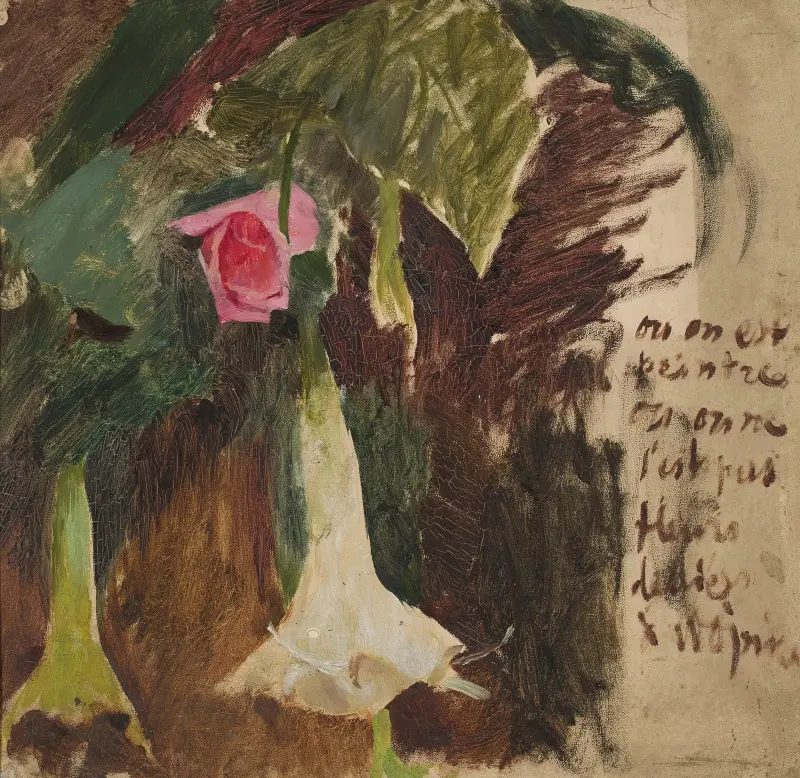 Studie av blommor av Jan Ciągliński
