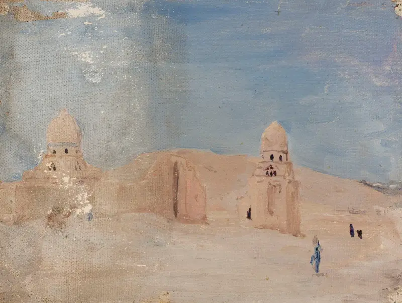 Tempel. Från resan till Egypten 4 av Jan Ciągliński