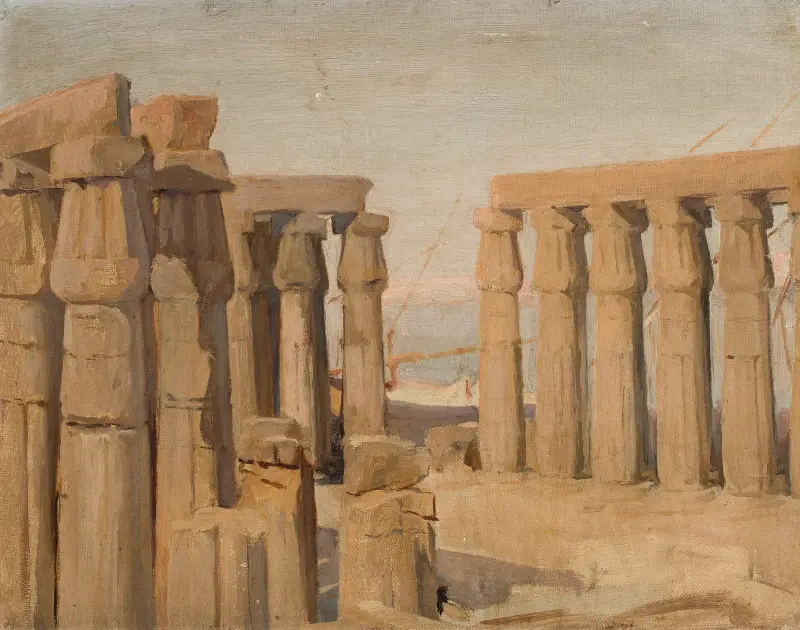 Templet i Luxor. Från resan till Egypten av Jan Ciągliński