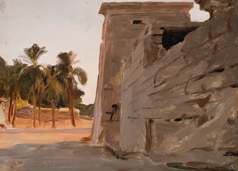 Der Tempel des Chonsu in Karnak. Von der Reise nach Ägypten von Jan Ciągliński
