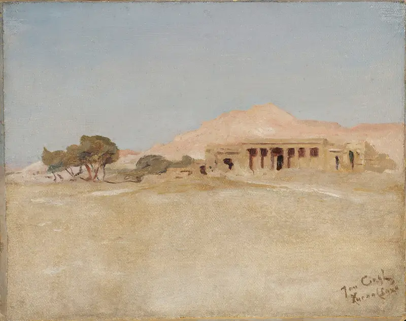 Temple Qurna – Luxor. Från resan till Egypten av Jan Ciągliński