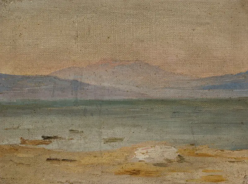The Sea of Galilee. From the journey to Palestine av Jan Ciągliński