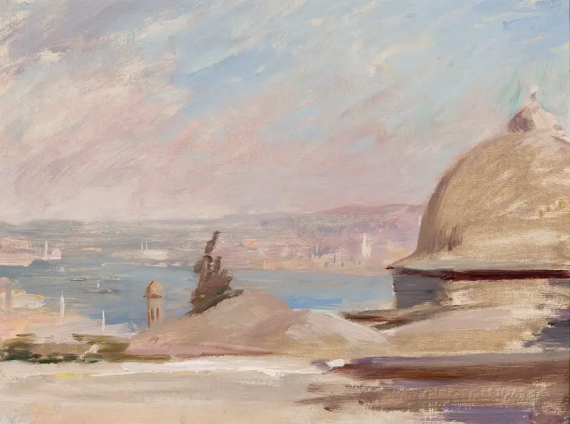 Hafenansicht. Von der Reise nach Konstantinopel von Jan Ciągliński