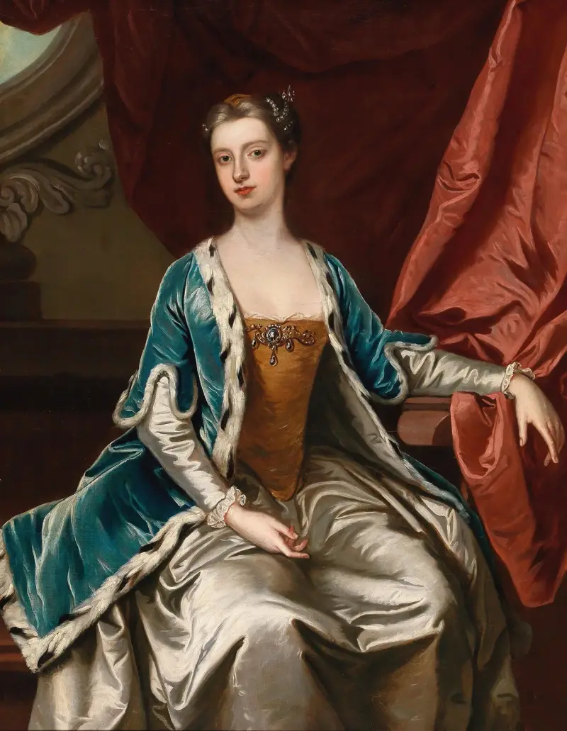 Portret damy, tradycyjnie identyfikowanej jako Lady Mary Wortley Montagu, Sir Godfrey Kneller
