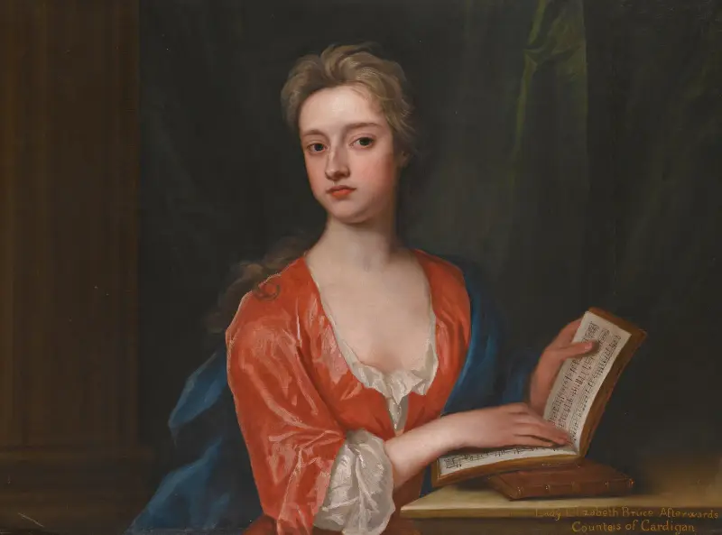 Portrait of Lady Elizabeth Bruce (D.1745) av Sir Godfrey Kneller