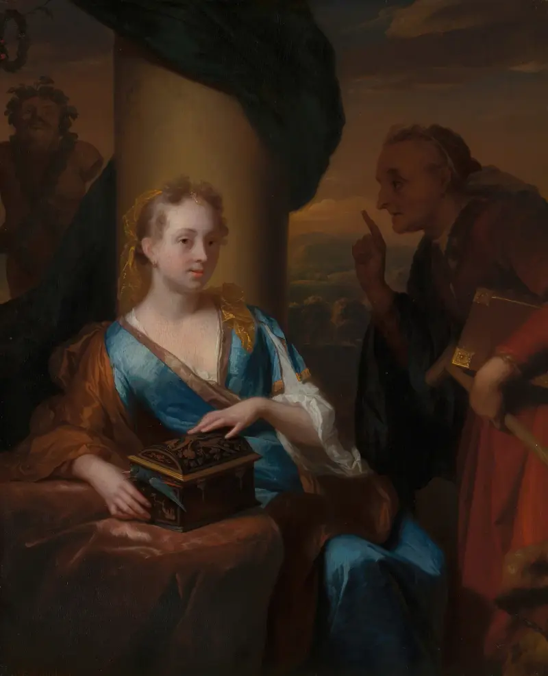 Eine nutzlose moralische Lektion von Godfried Schalcken