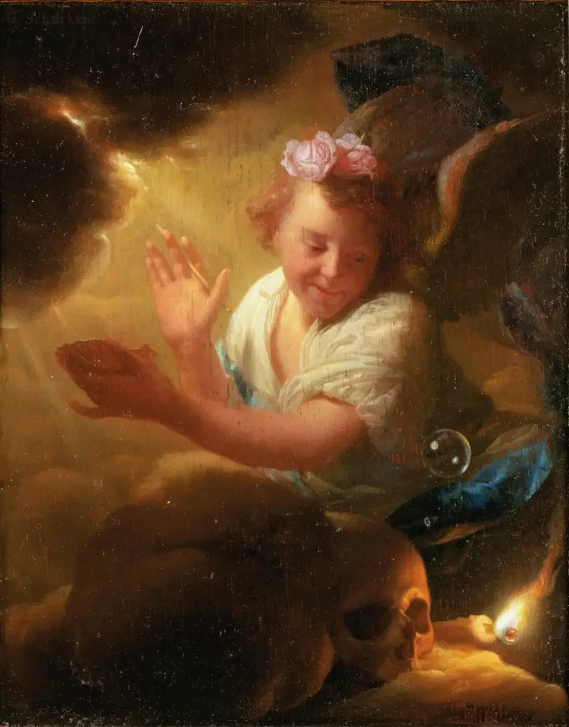 Allegory of human life av Godfried Schalcken