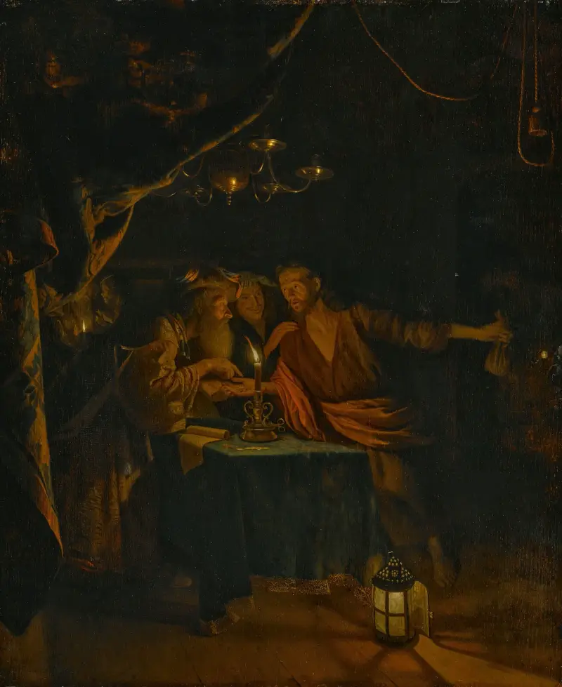 Judas förräderi av Godfried Schalcken
