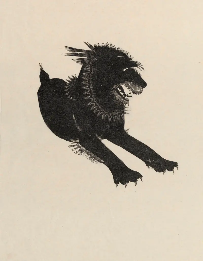 Liegender Hund von Wiktoria Goryńska