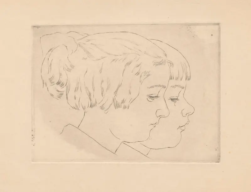 Portret dwojga dzieci av Wiktoria Goryńska