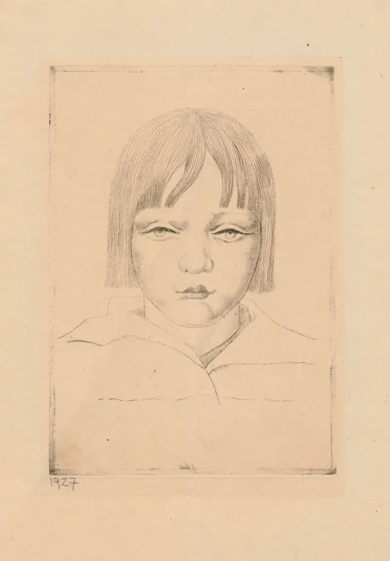 Portret dziewczynki av Wiktoria Goryńska