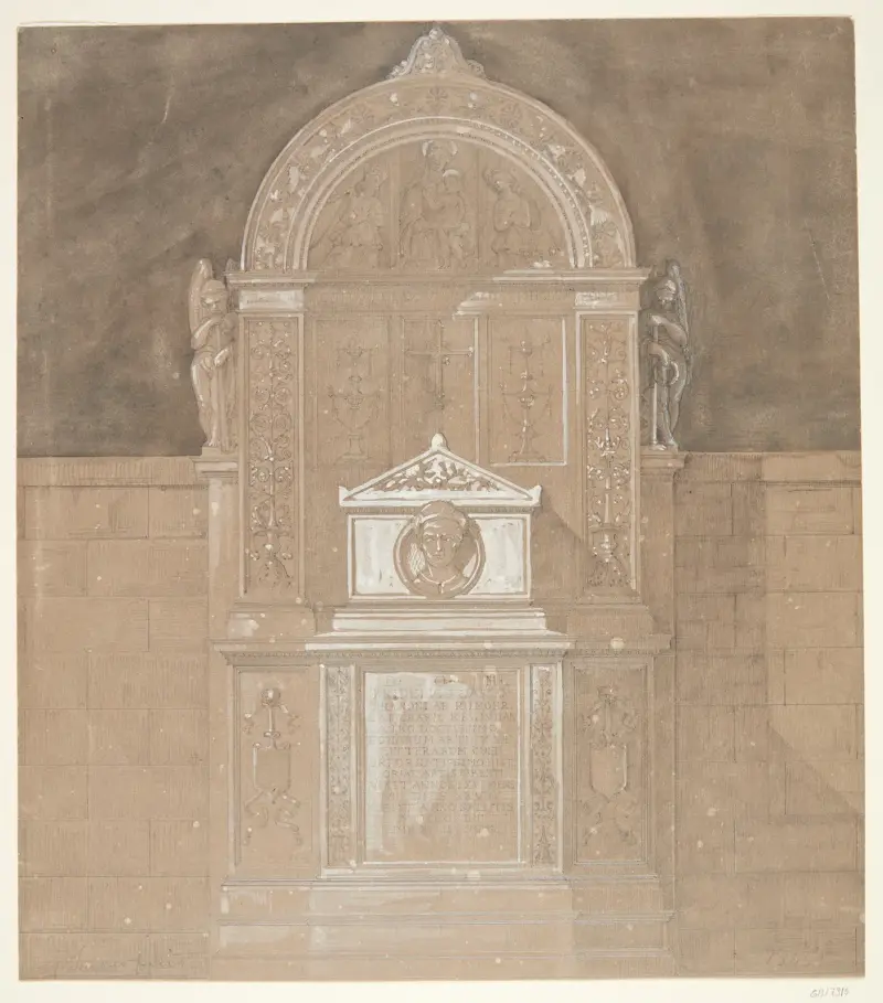 Gravmæle over baron C F von Rumohr 1845 av Gottfried Semper