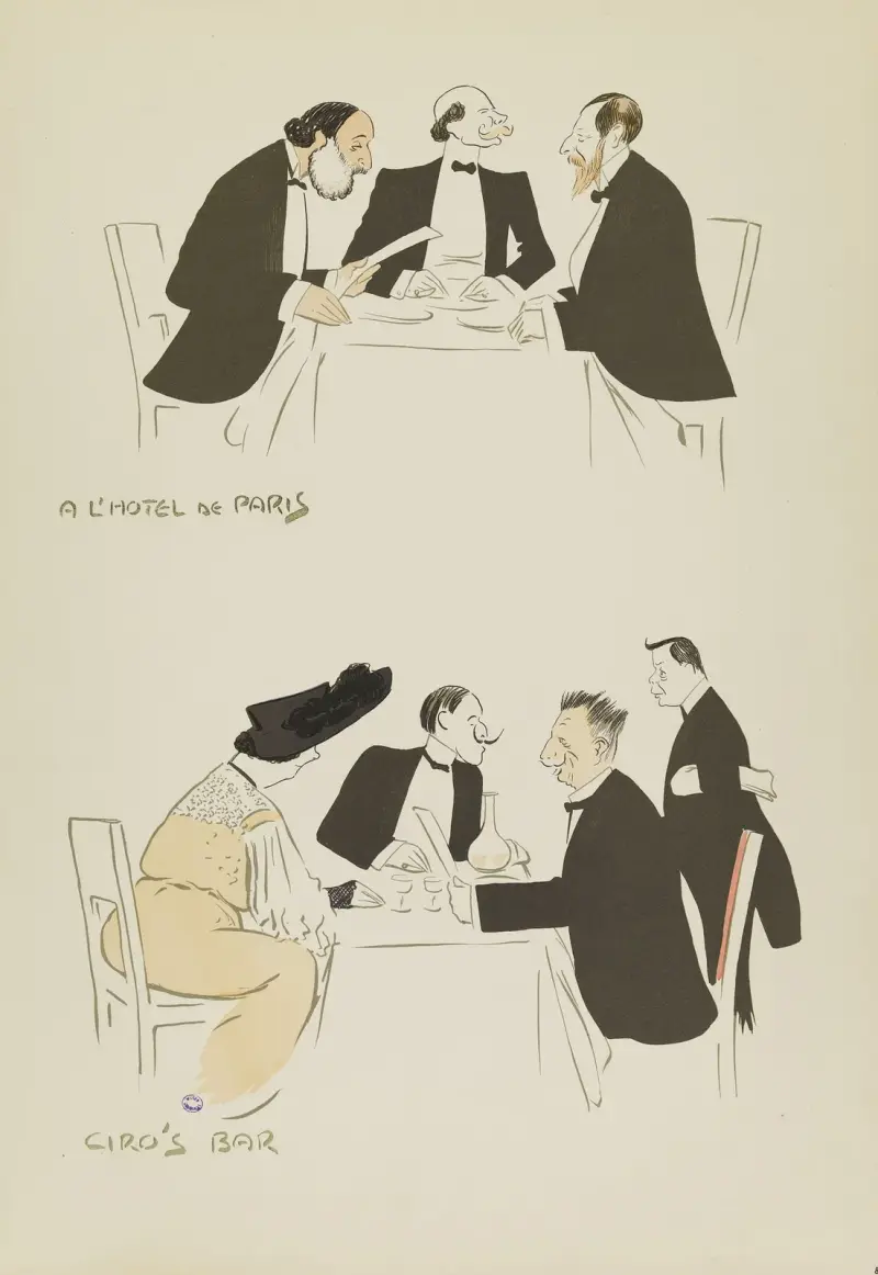 A L’Hotel de Paris. Ciro’s Bar av Georges Goursat (Sem)