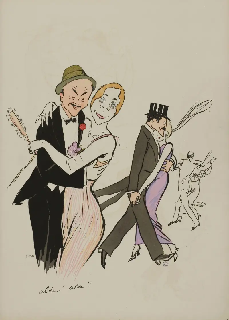 Alda! Alda!; M et Mme Charron, Edmond Veil-Picard av Georges Goursat (Sem)